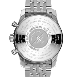 Breitling Watch Navitimer Chronograph GMT 46 Steel Bracelet