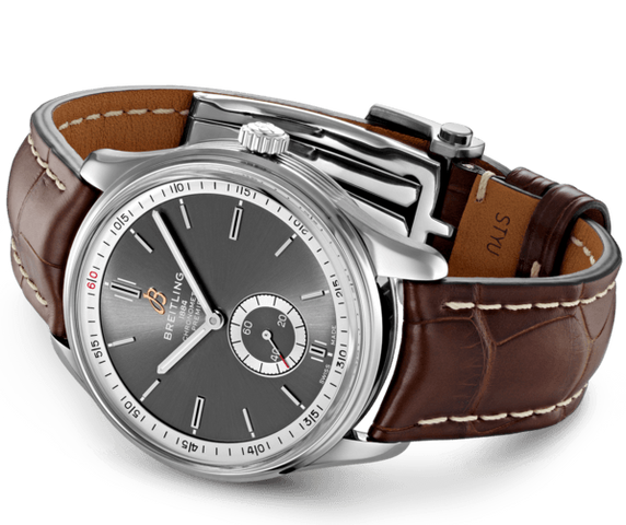 Breitling Watch Premier Automatic 40 Brown Croco Folding