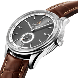 Breitling Watch Premier Automatic 40 Brown Croco Folding