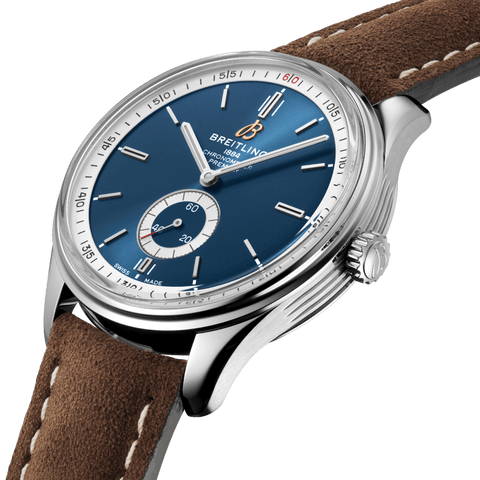 Breitling Watch Premier Automatic 40 Brown Nubuck Tang