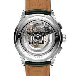 Breitling Watch Premier B01 Chronograph 42 Bentley British Racing Green Leather Folding