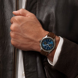 Breitling Watch Premier B01 Chronograph 42 Brown Nubuck Tang