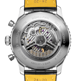 Breitling Watch Navitimer B01 Chronograph 46 Black Croc Folding Clasp