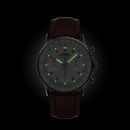 Breitling Navitimer B01 41 Gold Croc Folding Clasp Watch