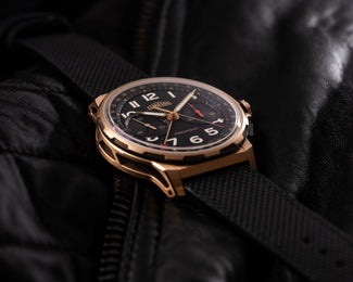 Angelus Watch Chronodate Red Gold Rubber