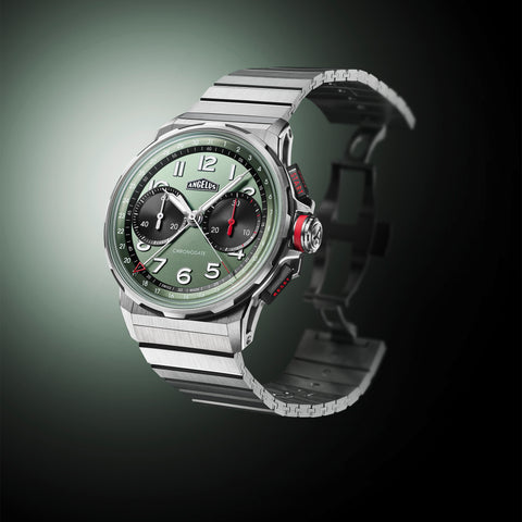 Angelus Watch Chronodate Titanium Green Titanium