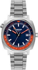 Bamford Watch GMT Automatic GMT-SS-OR-BLU