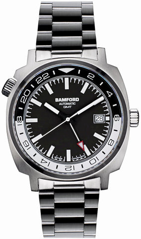 Bamford Watch GMT Steel Black Black GMT-SS-BLK-BLK