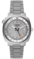 Bamford Watch GMT Steel Mirrage GMT-SS-SIL-MIRAGE