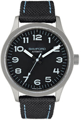 Bamford Watch B80 Modern Black/Aqua B80-MOD-BLK-AQU