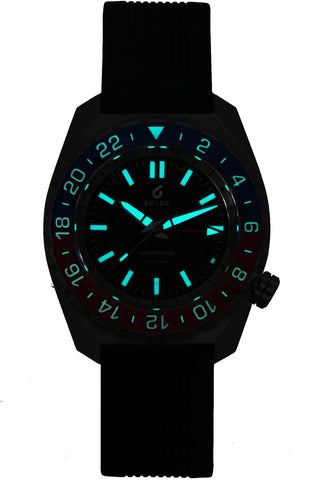 Boldr Watch Globetrotter GMT Blue Black
