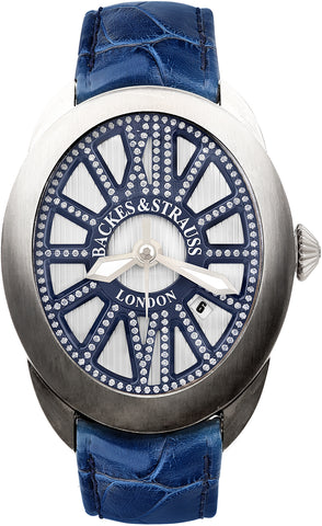 Backes & Strauss Watch Regent Beau Brummell 4047 RE4047MA.BB.TIT .BLUE