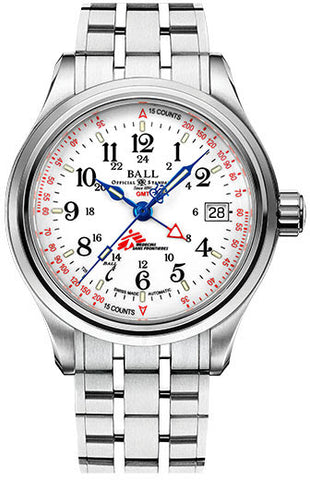 Ball Watch Company Trainmaster Pulsemeter GMT MSF GM1038D-S7J-WH