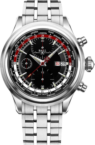 Ball Watch Company Trainmaster Worldtime Chronograph CM2052D-S1J-BKRD