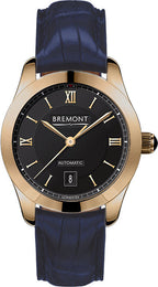 Bremont Watch Solo 32 LC Rose Gold Ladies SOLO-32-LC/RG-BK/R Dark Blue Alligator