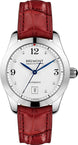 Bremont Watch Solo 32 AJ White Ladies SOLO-32-AJ/WH/R Dark Red Alligator