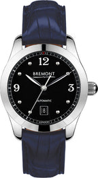 Bremont Watch Solo 32 AJ Black Ladies SOLO-32-AJ/BK/R Dark Blue Alligator