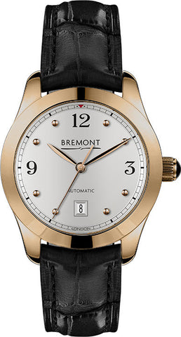 Bremont Watch Solo 32 AJ Rose Gold Ladies SOLO-32-AJ/RG-WH/R Black Alligator