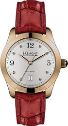 Bremont Watch Solo 32 AJ Rose Gold Ladies SOLO-32-AJ/RG-WH/R Dark Red Alligator