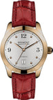Bremont Watch Solo 32 AJ Rose Gold Ladies SOLO-32-AJ/RG-WH/R Dark Red Alligator