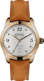 Bremont Watch Solo 32 AJ Rose Gold Ladies SOLO-32-AJ/RG-WH/R Tan Leather