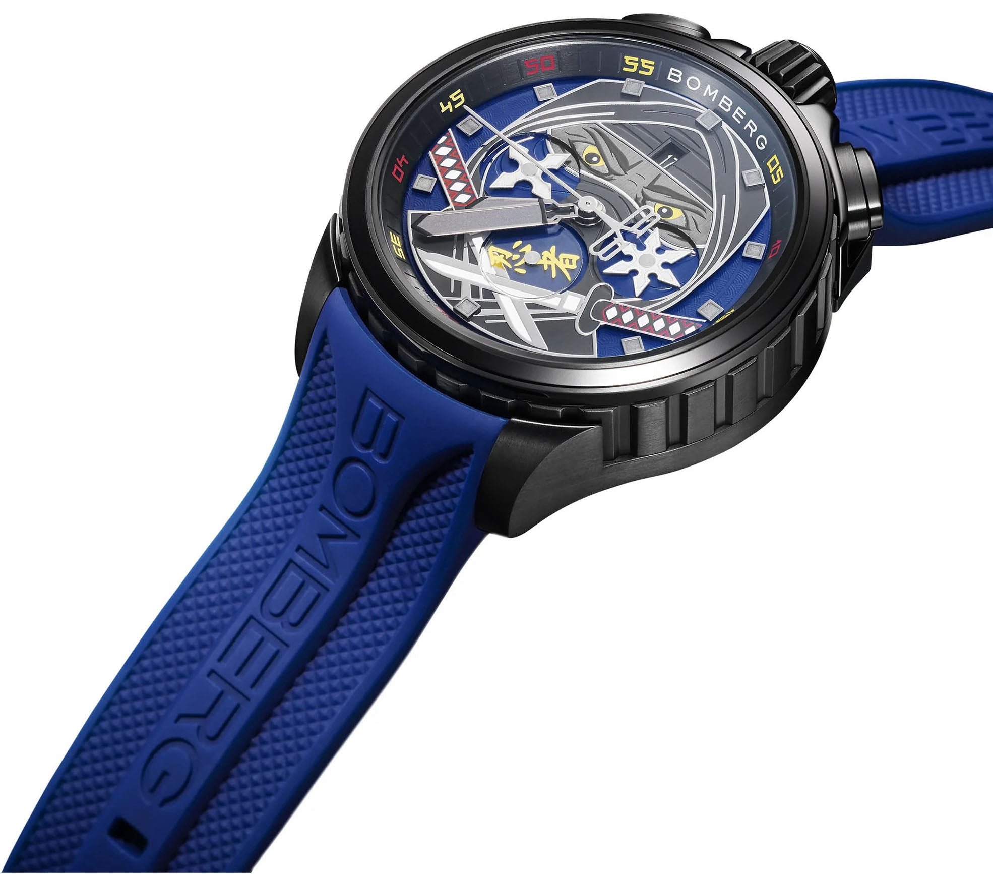 Bomberg Bolt-68 Ninja Blue Limited Edition Watch BS45CHPBA.069