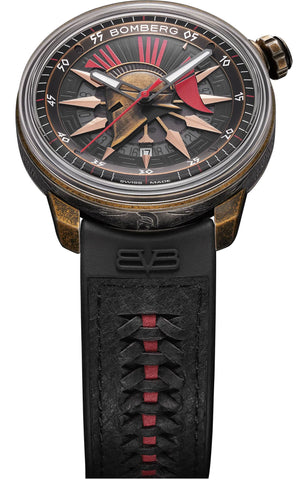 Bomberg Watch BB-01 Auto Spartan Red Black Limited Edition