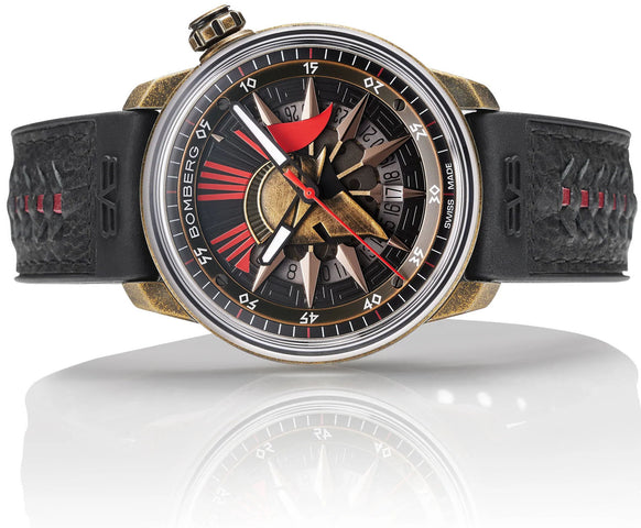 Bomberg Watch BB-01 Auto Spartan Red Black Limited Edition
