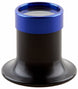 Bernard Favre Watchmakers Eye Loupe Blue Tool Black Aluminium With Brown Leather