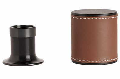 Bernard Favre Watchmakers Eye Loupe Black Tool Black Aluminium With Brown Leather 151.10.30/1010