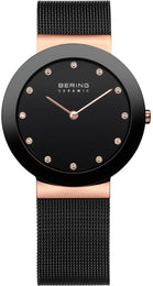 Bering Watch Ceramic Black Mesh 11435-166