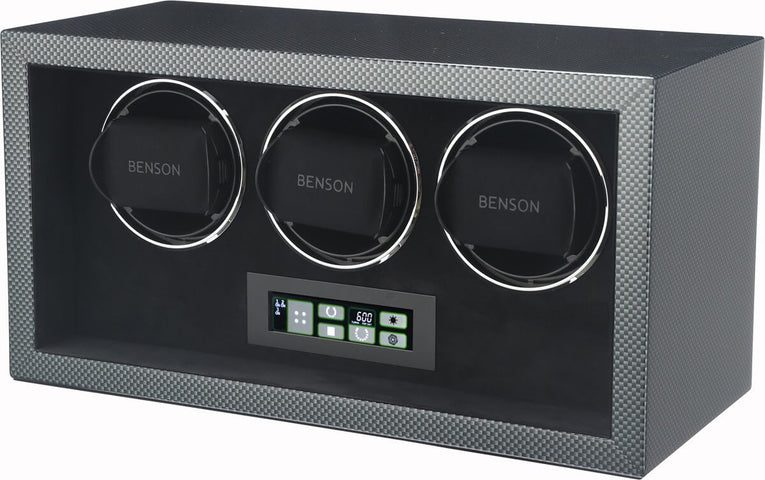 Benson Watch Winder Compact Triple 3.CF Carbon Compact Triple 3.CF