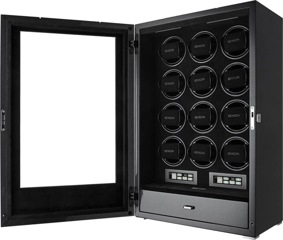 Benson Watch Winder Black Series Pro 12.19.CF Carbon Fiber