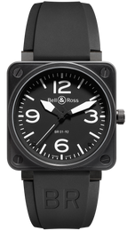 Bell & Ross Watch BR 01 92 Automatic Black Dial Carbon Finish BR0192-BL-CA