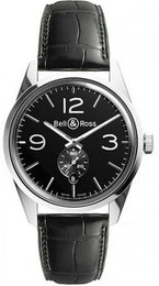 Bell & Ross Vintage BR 123 Officer Black BRG123-BL-ST/SCR