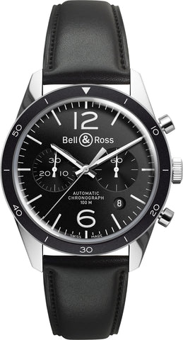 Bell & Ross Watch Vintage BR 126 Black Bezel BRV126-BL-BE/SCA