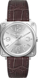 Bell & Ross Watch BRS Officer Silver BRS92-SI-ST/SCR