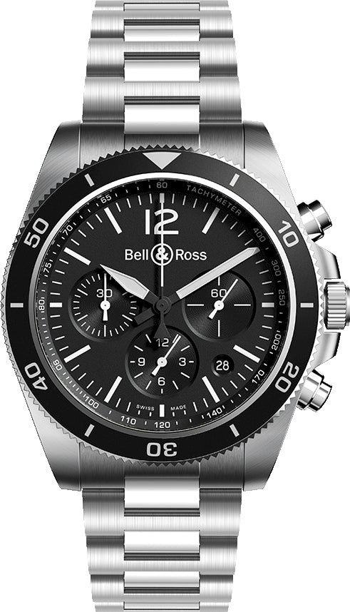 Bell & Ross Watch BRV3-94 Chrono Black Steel D