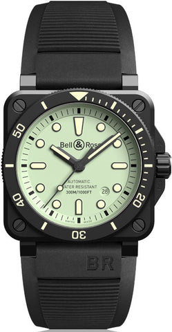 Bell & Ross Watch BR 03-92 Diver Full Lum Limited Edition BR0392-D-C5-CE/SRB