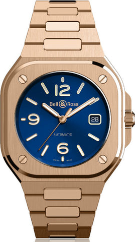 Bell & Ross Watch BR 05 Blue Gold BR05A-BLU-PG/SPG
