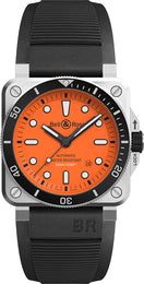 Bell & Ross Watch BR 03 92 Diver Orange Limited Edition BR0392-D-O-ST/SRB