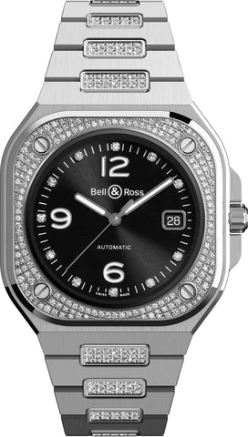 Bell & Ross Watch BR 05 Diamond Bracelet BR05A-BL-STFLD/SFD