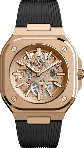 Bell & Ross Watch BR 05 Skeleton Gold Limited Edition BR05A-PG-SK-PG/SRB