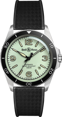 Bell & Ross Watch BR V2-92 Full Lum Rubber BRV292-LUM-ST/SRB