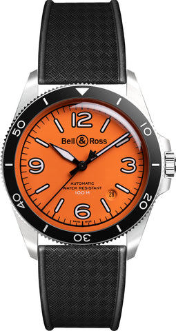 Bell & Ross Watch BR V2 Orange Rubber BRV292-O-ST/SRB