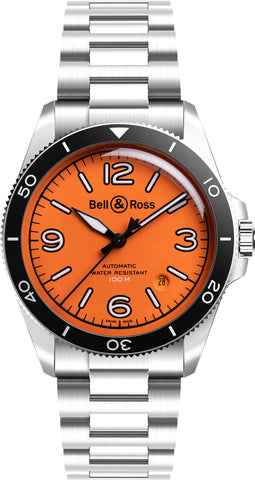 Bell & Ross Watch BR V2 Orange Bracelet BRV292-O-ST/SST