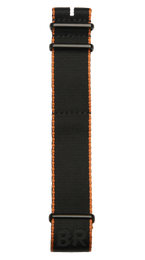 Bell & Ross Strap Vintage BR V2 Black Orange Nato Medium B-F-018 MEDIUM