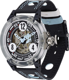 B.R.M Watch V6-44 Makrolon Light Blue Hands V6-44-MK-ABL