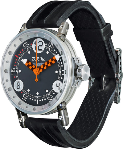 B.R.M Watch V6-44 HB Black And Orange Hands V6-44-HB-BG-CN-ADO