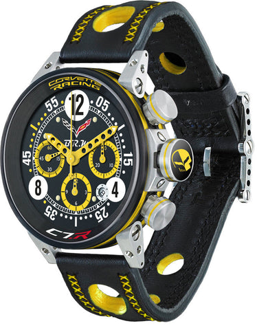 B.R.M Watch V12-44 Corvette Racing Yellow Hands Limited Edition V12-44-COR-01